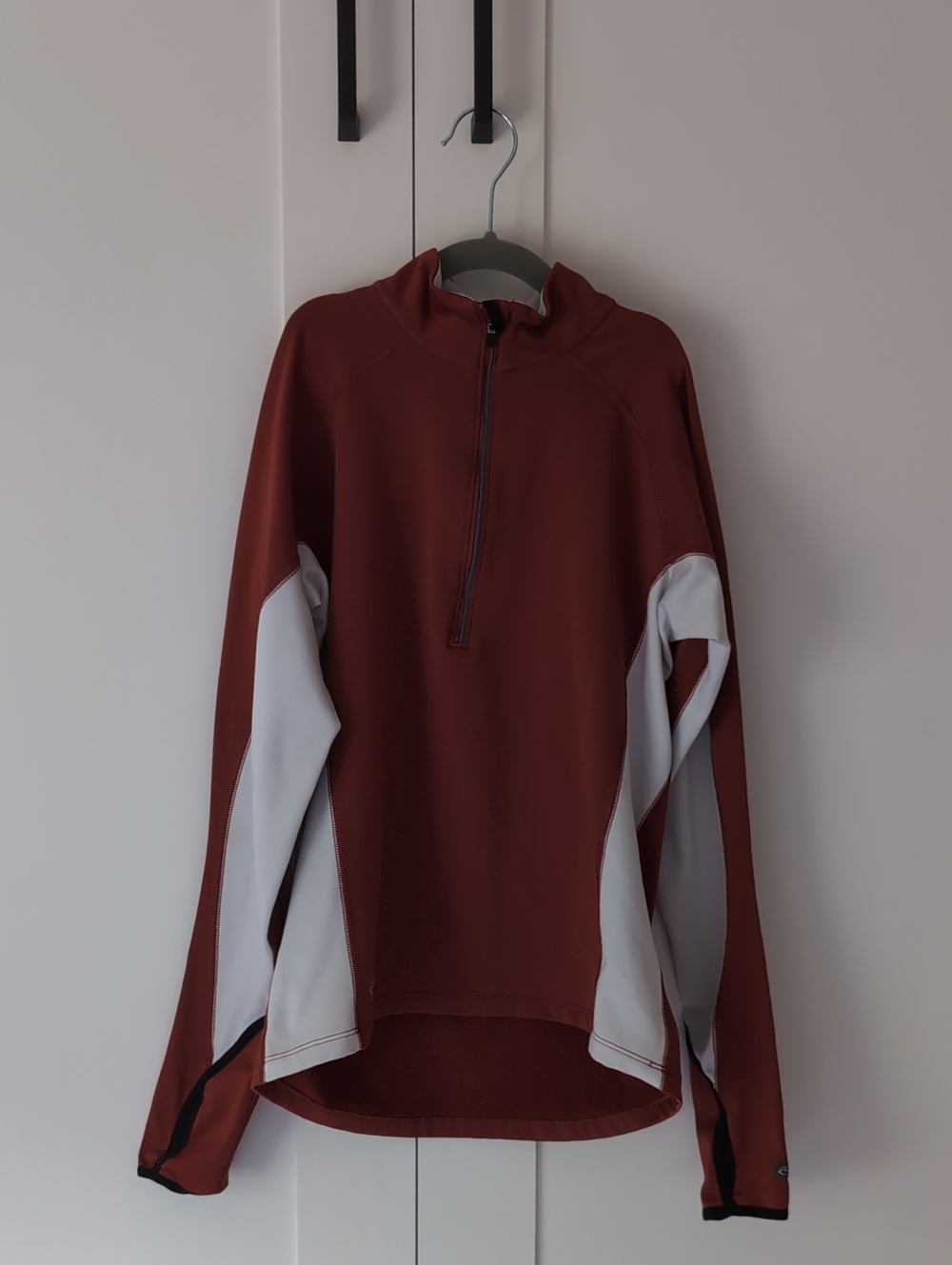 Sporthill Rust and White Half-Zip Athletic Pullover